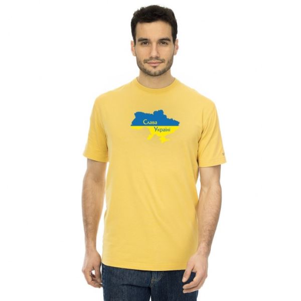 Herren T-Shirt BUSHMAN Help Ukraine gelb