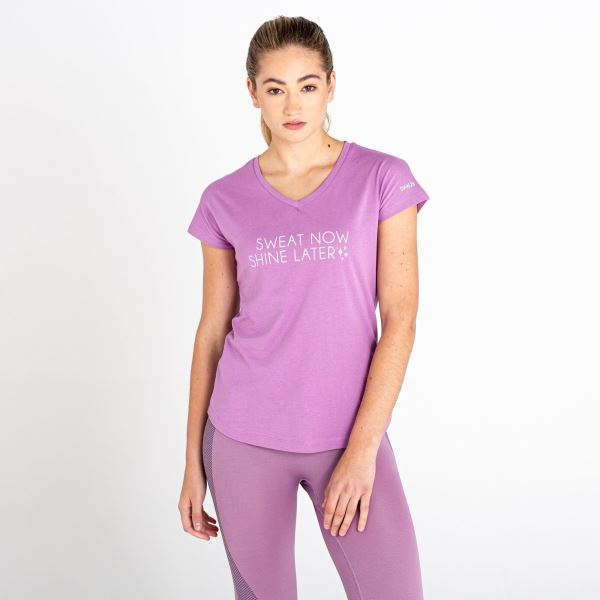 Damen-Baumwoll-T-Shirt Dare2b MOMENTS II rosa