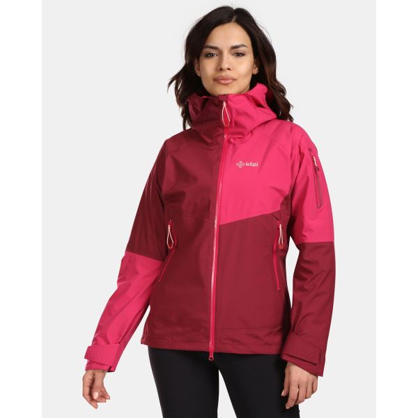 Wasserdichte Damen-Hardshelljacke Kilpi MAMBA-W dunkelrot