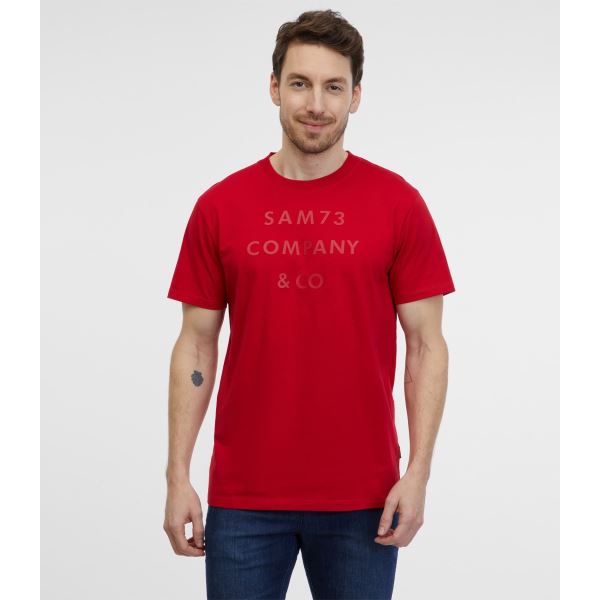 Herren-T-Shirt MILHOUSE SAM 73 rot
