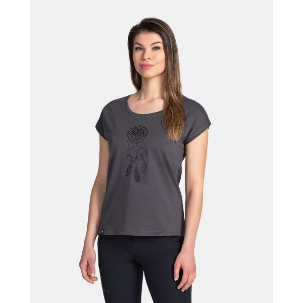Damen T-Shirt aus Baumwolle Kilpi ROANE-W dunkelgrau