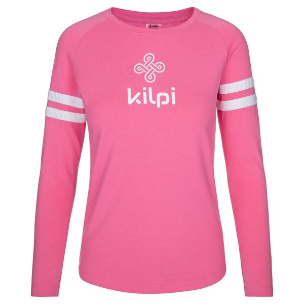 Kilpi MAGPIES-W Damen Langarm-T-Shirt aus Baumwolle Rosa