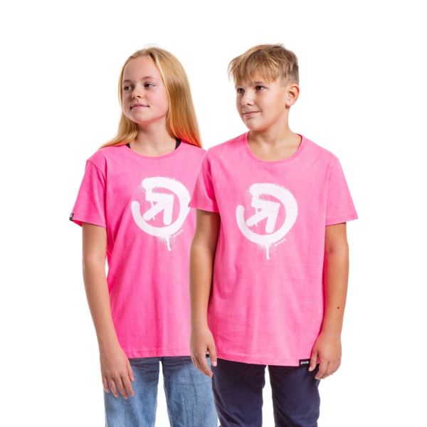 Kinder-T-Shirt Meatfly Sprayed rosa
