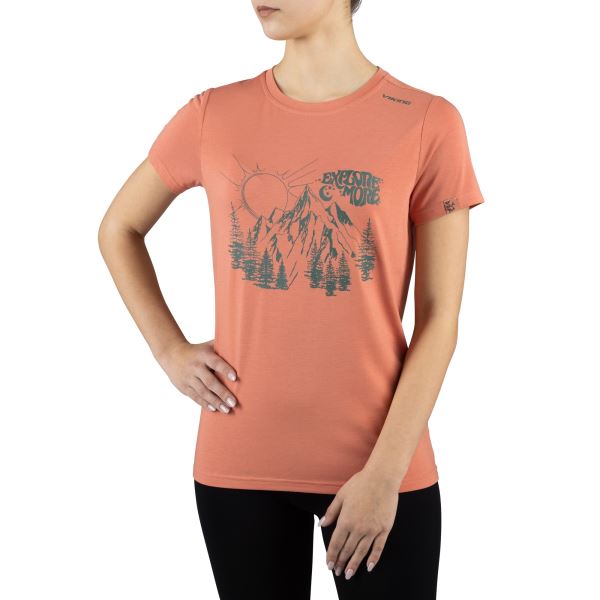 Damen Bambus T-Shirt Viking HOPI rosa