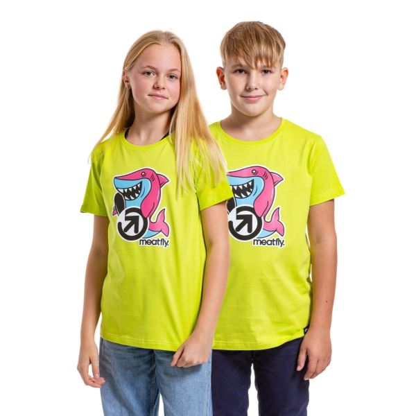 Kinder-T-Shirt Meatfly Sharky gelb