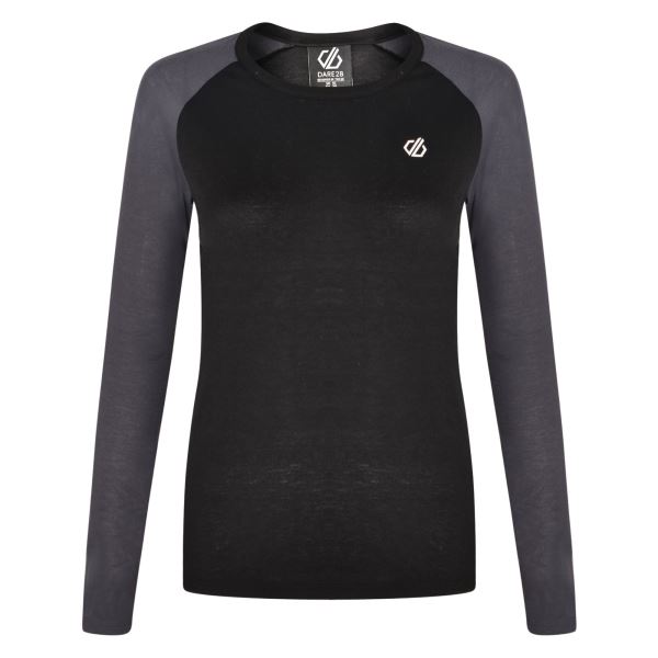 Damen-Thermo-T-Shirt Dare2b EXCHANGE schwarz/grau