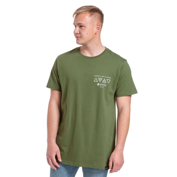 Herren T-Shirt Meatfly Elements grün