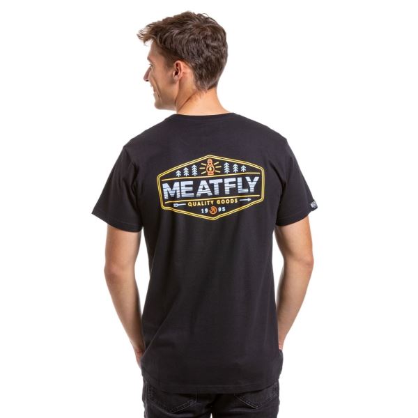 Herren T-Shirt Meatfly Lampy schwarz