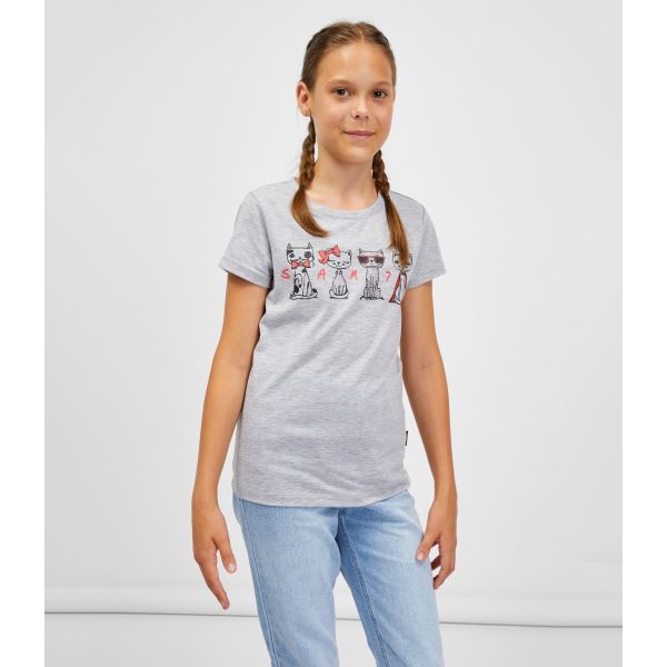 Mädchen T-Shirt AXILL SAM 73 grau
