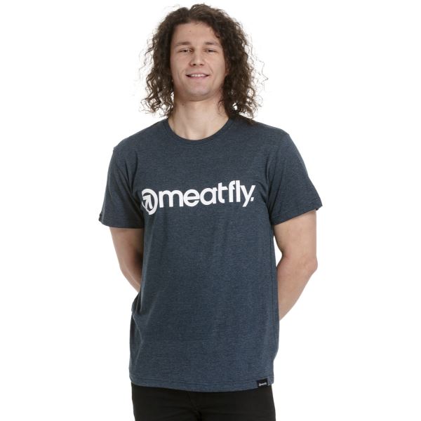 Herren T-Shirt Meatfly MF Logo dunkelblau