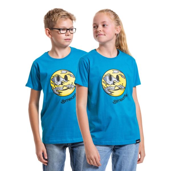 Kinder-T-Shirt Meatfly Eggie blau