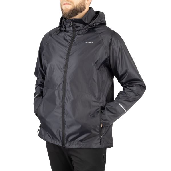 Herren Outdoorjacke Viking Rainier schwarz