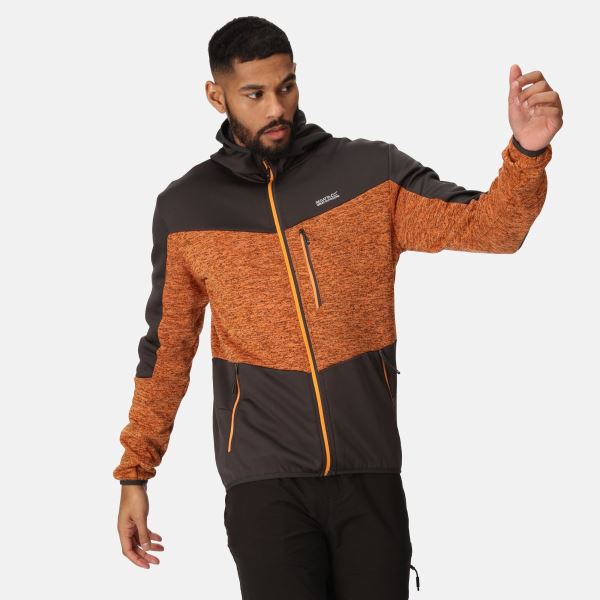 Herren-Fleece-Sweatshirt Regatta CADFORD V orange/grau
