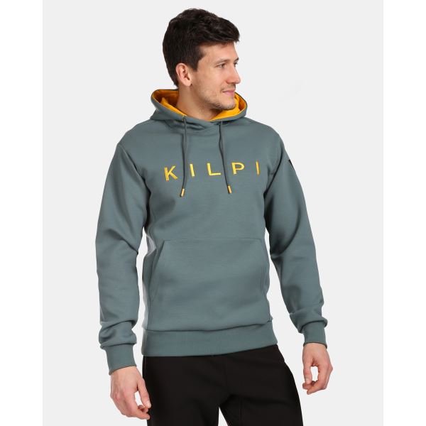 Herren-Kapuzenpullover aus Baumwolle Kilpi SALAMANA-M dunkelgrün