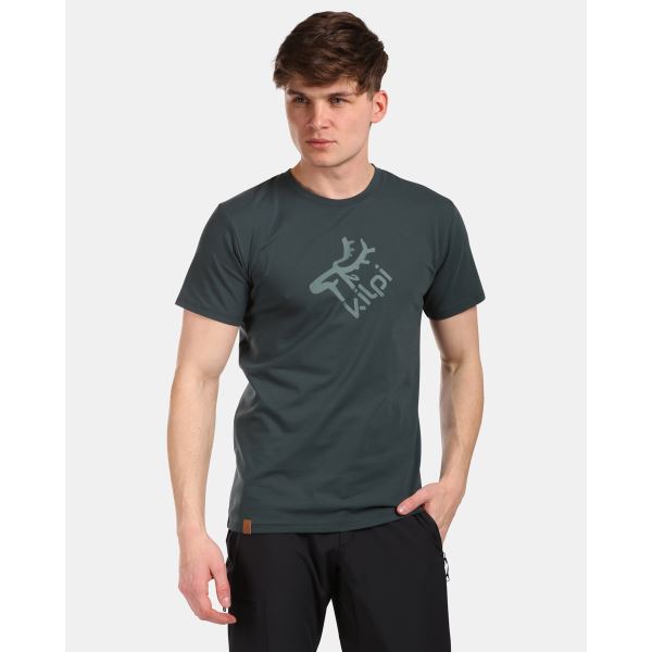 Herren-Baumwoll-T-Shirt Kilpi DISCOVER-M dunkelgrün
