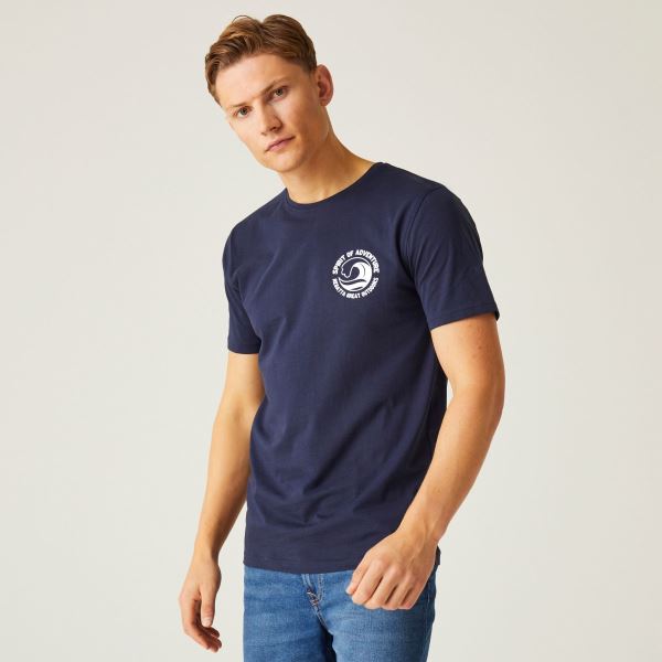 Herren-T-Shirt Regatta CLINE VIII dunkelblau