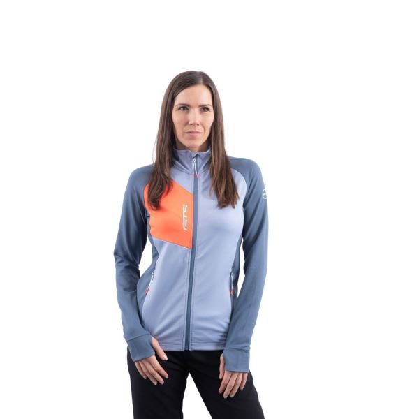 2117 GTS 300422L - Funktions-Sweatshirt mit durchgehendem Reißverschluss für Damen - Hellblau