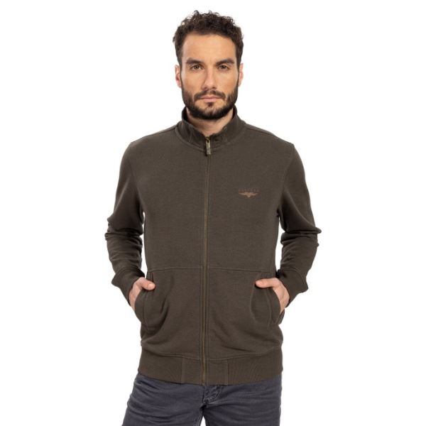 Herren-Sweatshirt BUSHMAN AIDAN dunkelgrün