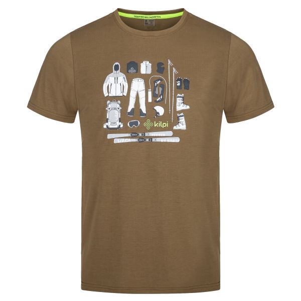 Herren-T-Shirt mit kurzen Ärmeln Kilpi TORNES-M dunkelgrün