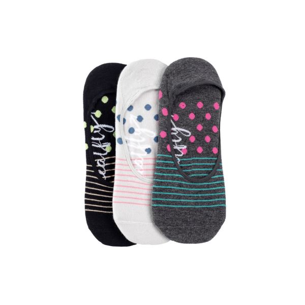 Meatfly Low Socken – Dreierpack weiß/grau