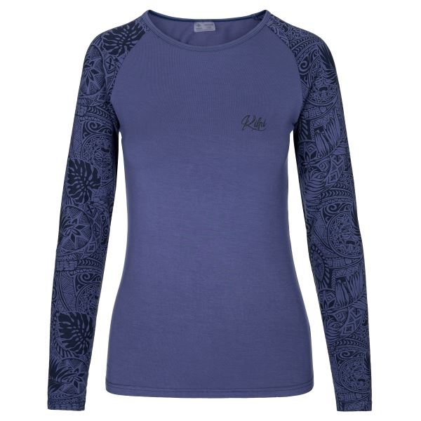 Damen T-Shirt mit langen Ärmeln Kilpi VENDELIA-W dunkelblau