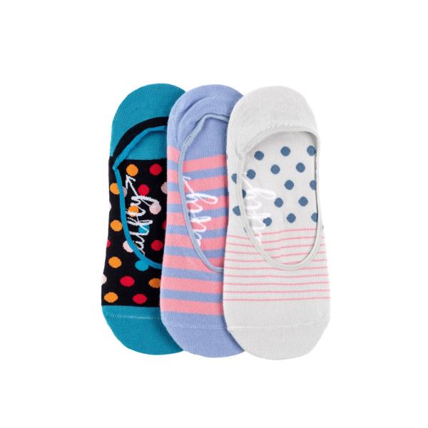 Meatfly Low Socken – Dreierpack weiß/blau