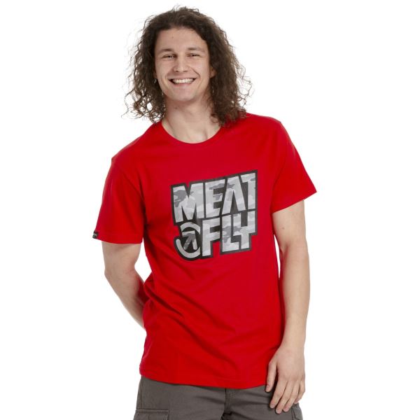 Herren T-Shirt Meatfly Repash rot