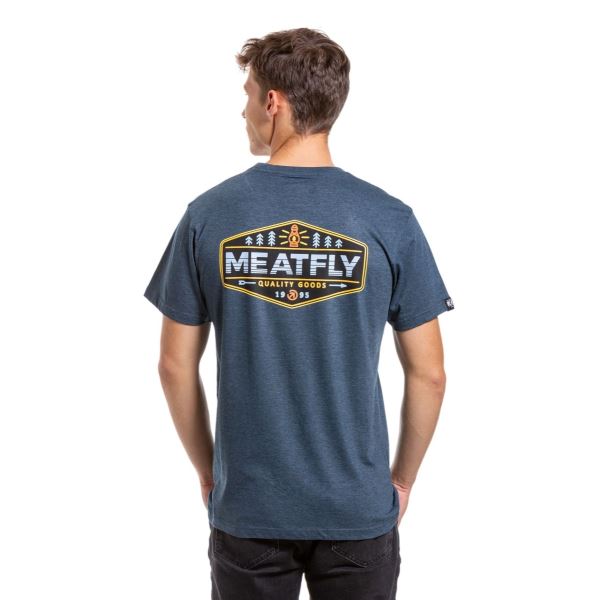 Herren-T-Shirt Meatfly Lampy dunkelblau