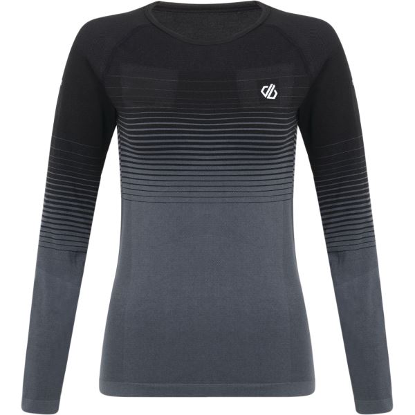 Damen Thermal T-Shirt Dare2b IN DER ZONE schwarz / grau
