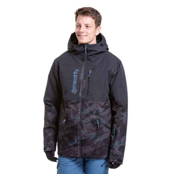 Herren SNB & SKI Jacke Meatfly Helios schwarz/petroleum