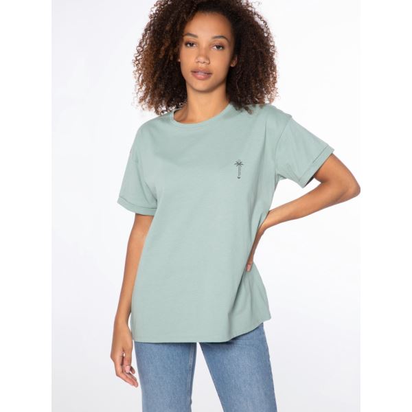 Damen-T-Shirt aus Baumwolle PROTEST ELSAO grün