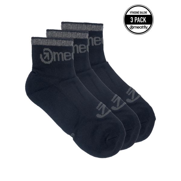 Unisex-Socken Meatfly Middle Triple schwarz/schwarz
