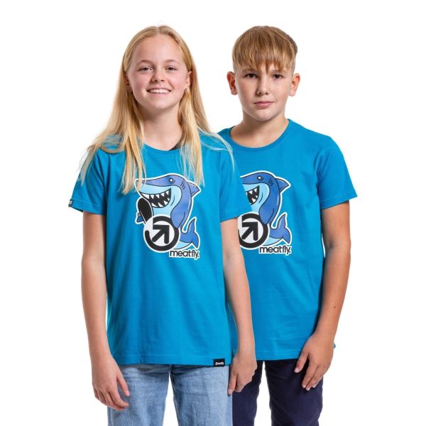 Kinder-T-Shirt Meatfly Sharky blau