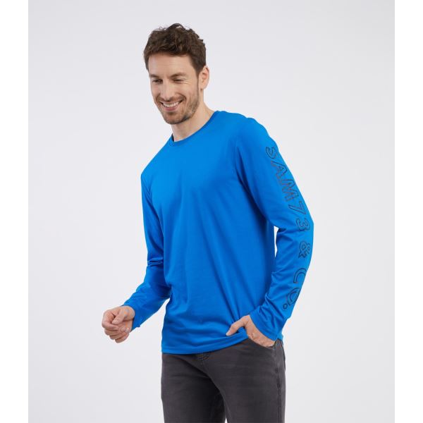 Herren-T-Shirt mit langen Ärmeln REGULUS SAM 73 blau