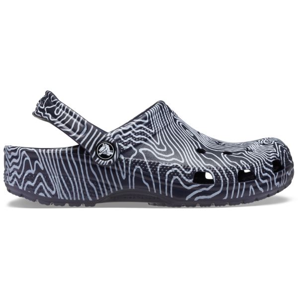 Unisex-Schuhe Crocs CLASSIC TOPOGRAPHIC schwarz
