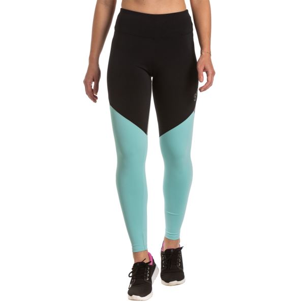 Damenleggings Meatfly Arabel schwarz/mint