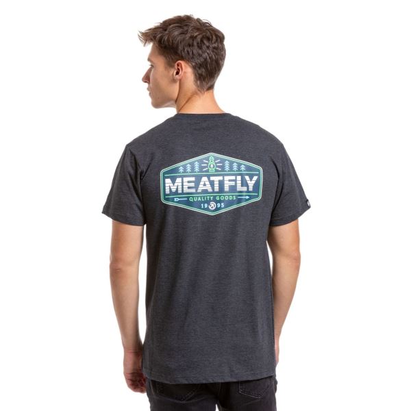 Herren-T-Shirt Meatfly Lampy dunkelgrau