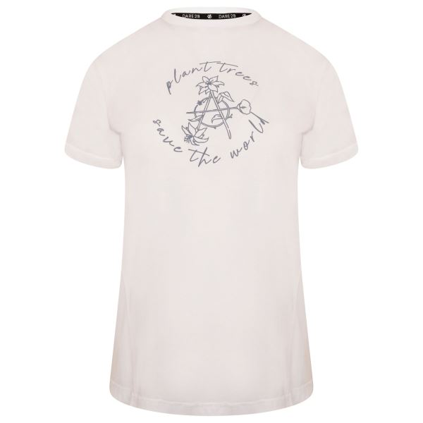 Damen-Baumwoll-T-Shirt Dare2b UNWIND weiß