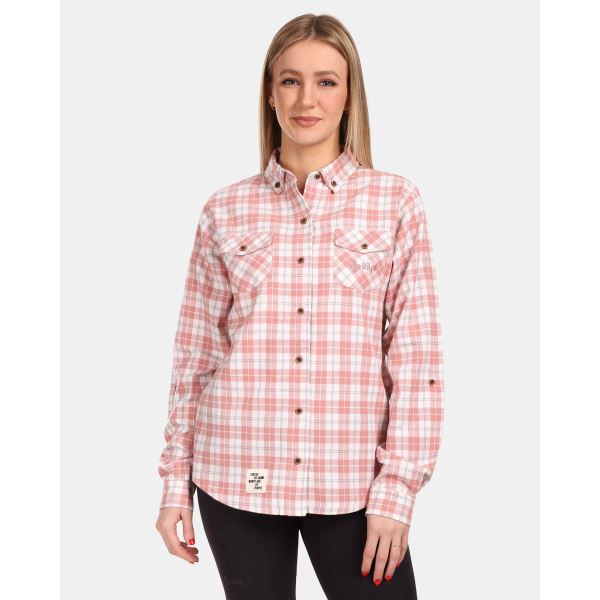 Sport-Flanellhemd für Damen Kilpi FLANNY-W rosa