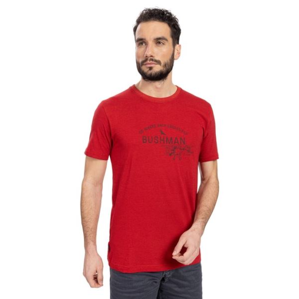 Herren T-Shirt BUSHMAN MAWSON rot