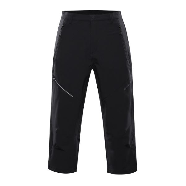 Herren Softshell 3/4 Hose ALPINE PRO WEDER schwarz