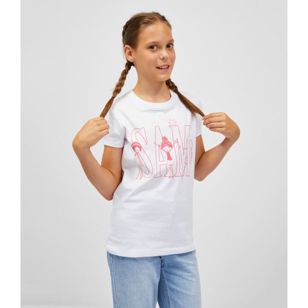 Mädchen T-Shirt IELENIA SAM 73 weiß
