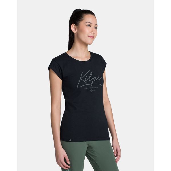 Damen T-Shirt aus Baumwolle Kilpi LOS-W schwarz