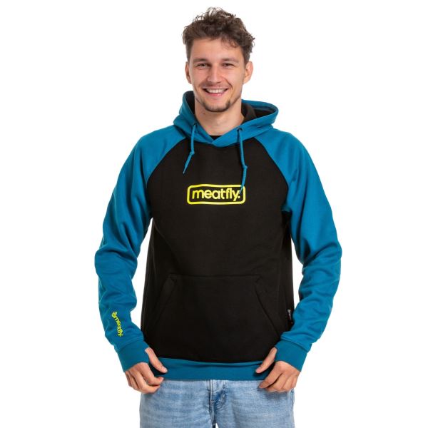 Technisches Herren-Sweatshirt Meatfly Gravel blau/schwarz