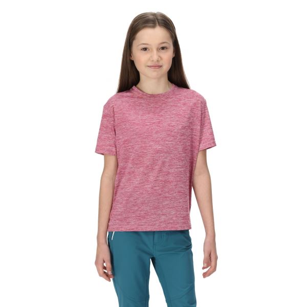 Kinder Funktions T-Shirt Regatta FINGAL pink
