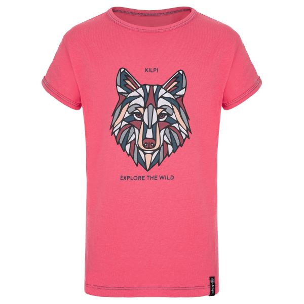 Mädchen Baumwoll-T-Shirt KILPI AVIO-JG rosa