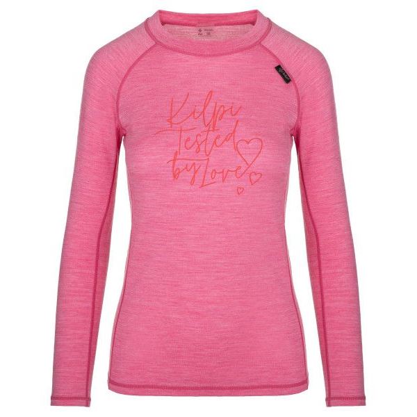 Damen-Thermo-T-Shirt aus Wolle Kilpi MAVORA TOP-W rosa