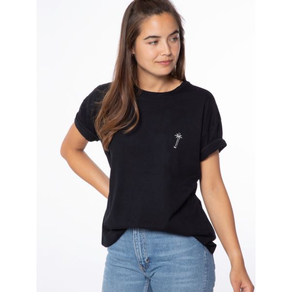 Damen T-Shirt aus Baumwolle PROTEST ELSAO schwarz