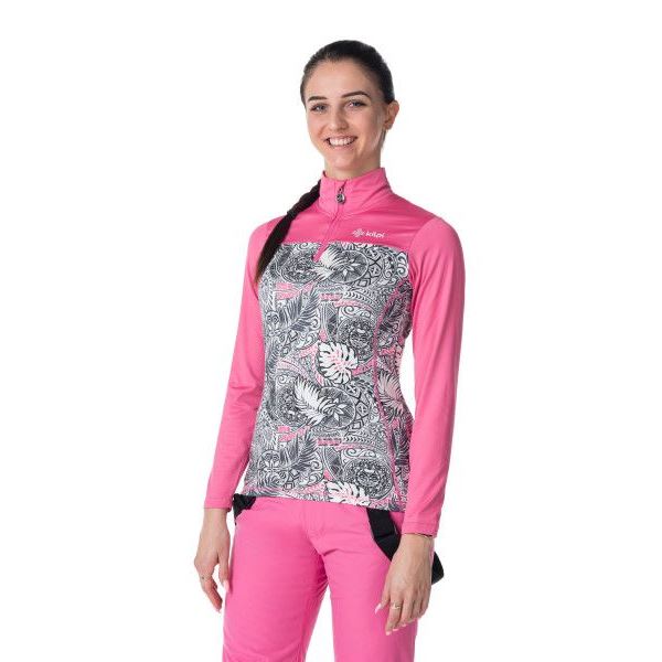 Kilpi LEEMA-W rosa Langarm-Funktions-T-Shirt für Damen