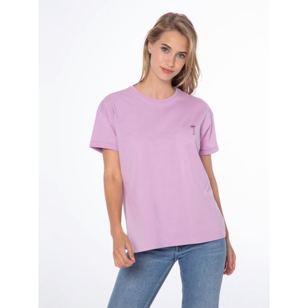 Damen-T-Shirt aus Baumwolle PROTEST ELSAO lila